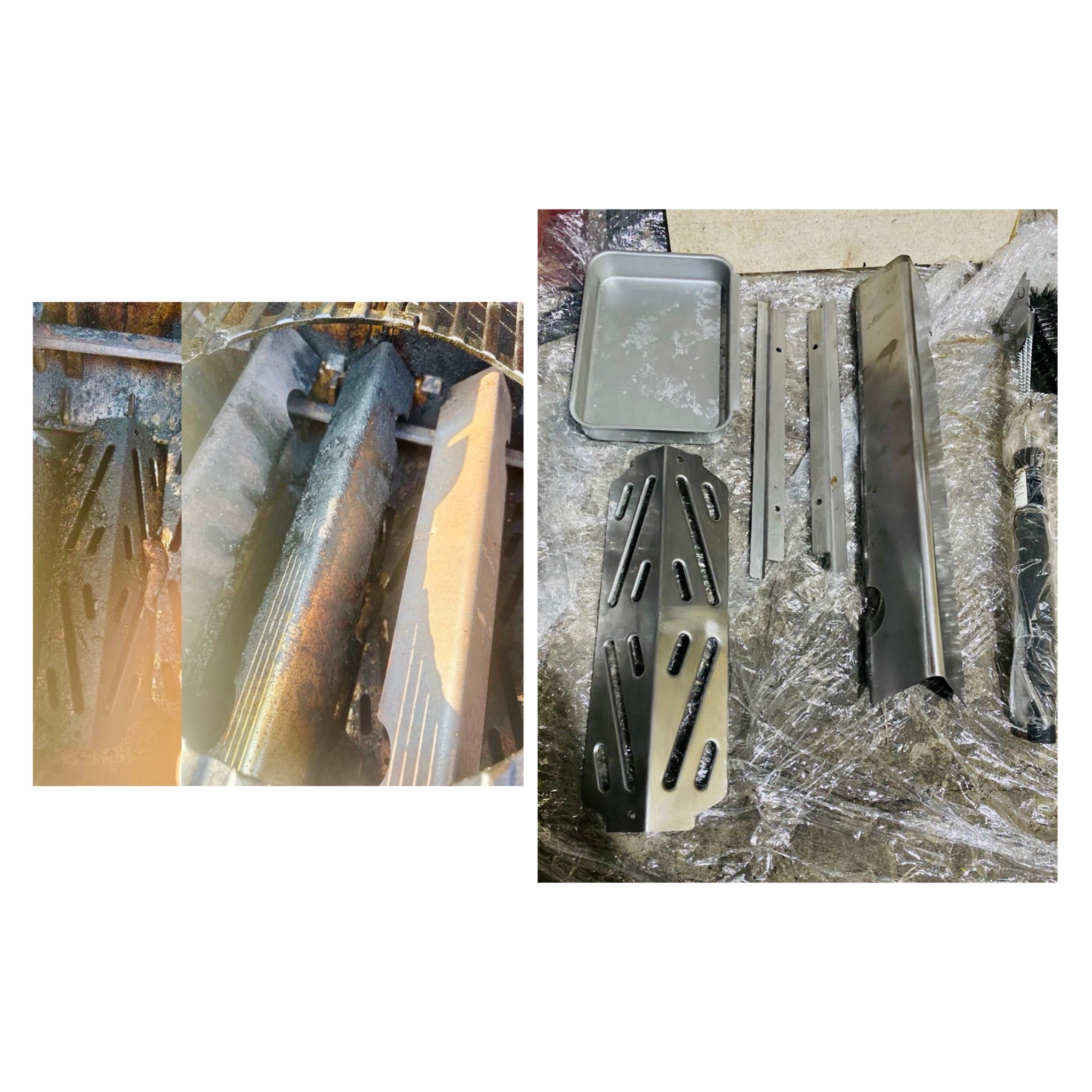 После: комплексная чистка газового гриля